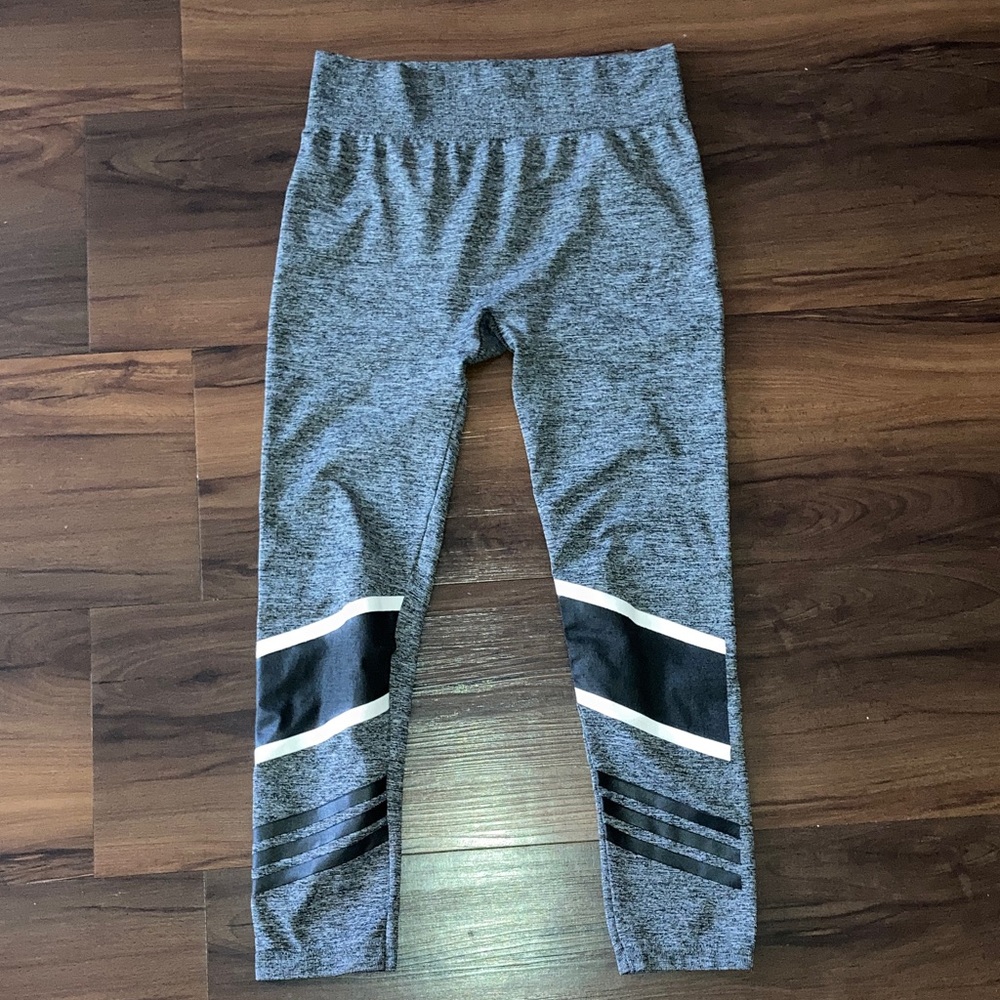 Gray and Black Leggings